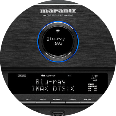 Load image into Gallery viewer, Marantz AV8805a 13.2 Channel 8K Ultra HD AV Surround Pre-amplifier With HEOS Built-in .......FLOOR MODEL LIKE NEW