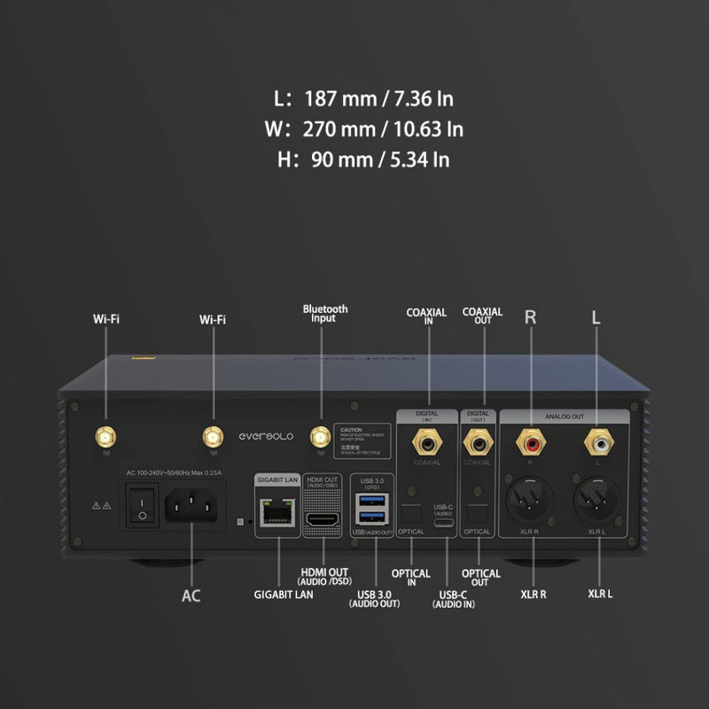 Load image into Gallery viewer, EverSolo DMP-A6 Network Audio Streamer with DAC
