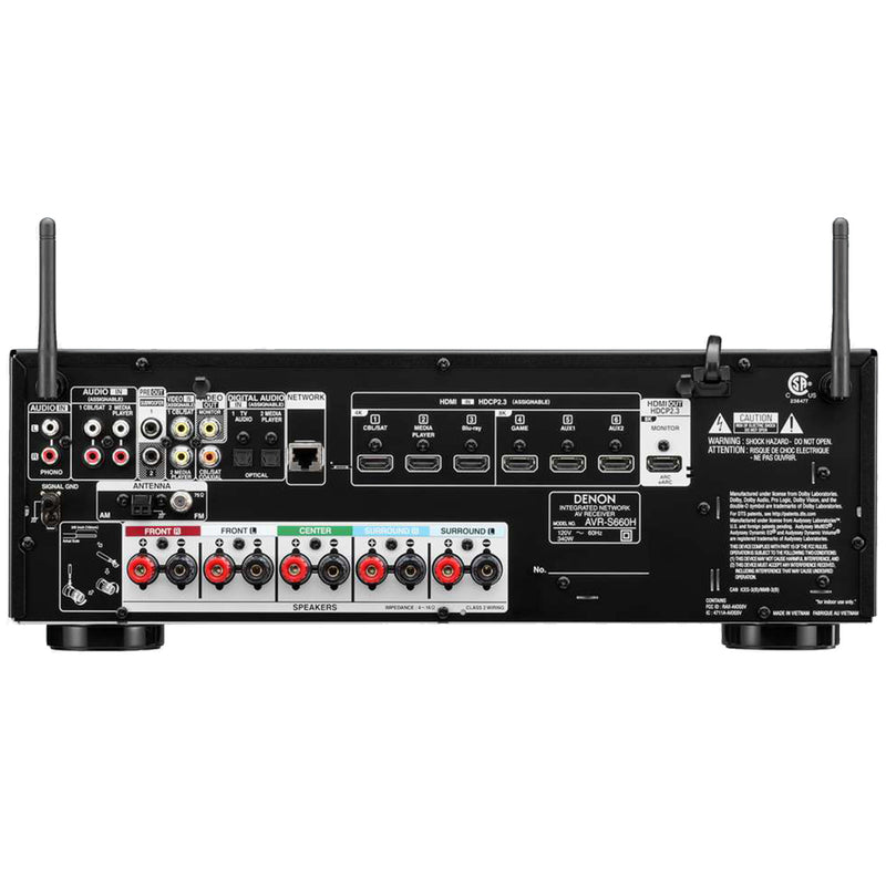 Load image into Gallery viewer, Denon AVR-S660H 5.2ch 8K AV receiver