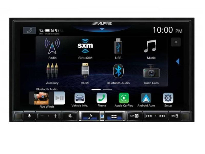 Alpine 7 Inch Digital MultiMedia Receiver with Hi-Res Audio Playback - ILX-507