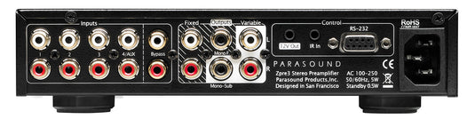 Zpre3 Two Channel Zone Preamplifier Parasound Z