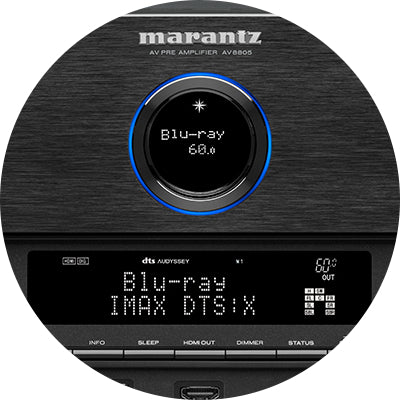 Marantz AV8805a 13.2 Channel 8K Ultra HD AV Surround Pre-amplifier With HEOS Built-in